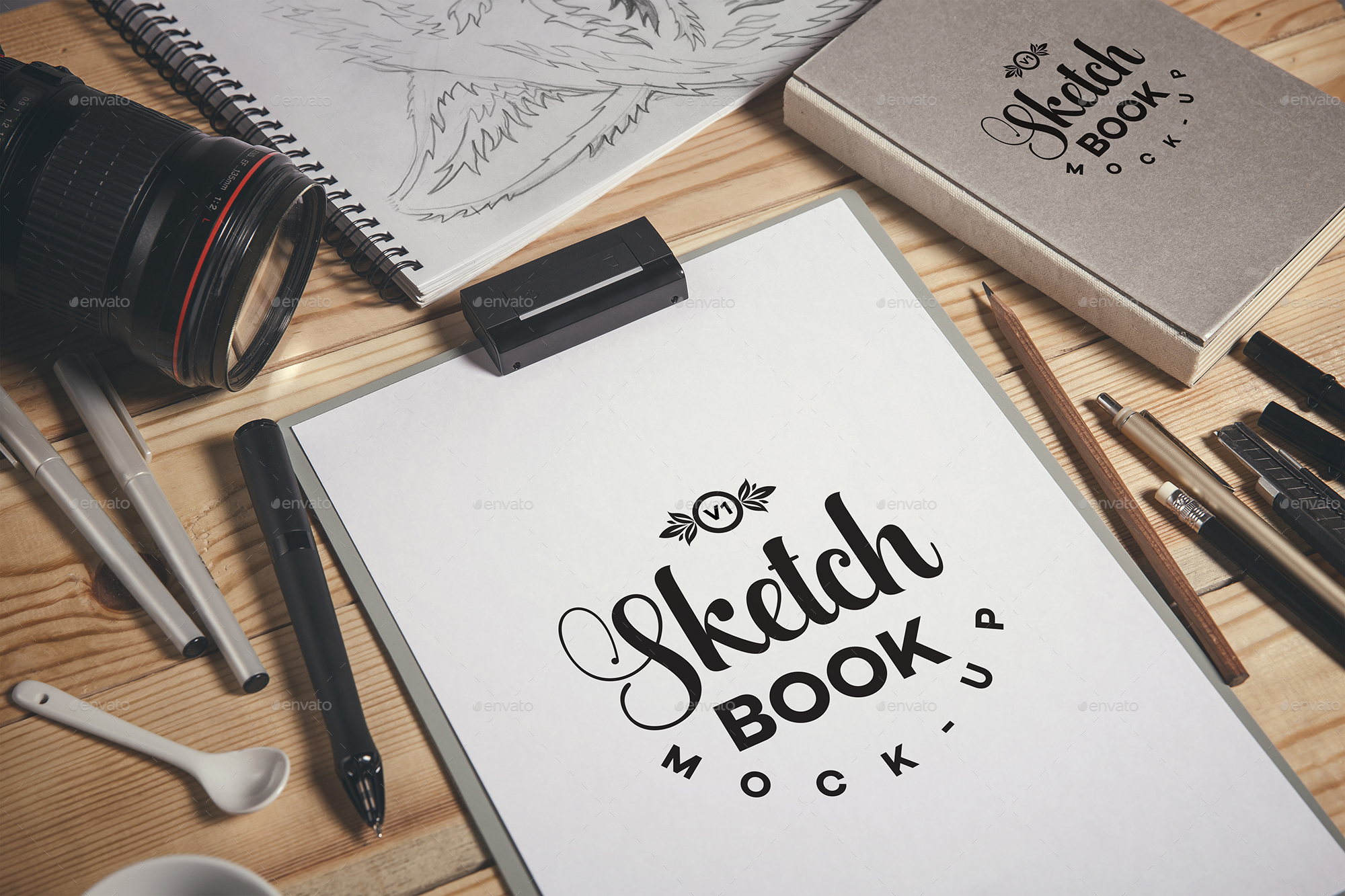 Sketch Book Mockups, Graphics GraphicRiver
